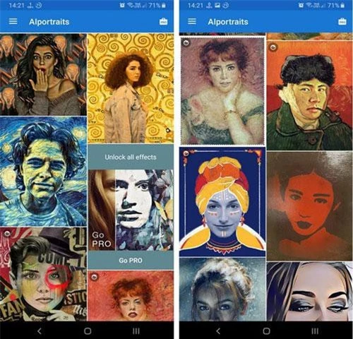 AI Portraits được tích hợp trí tuệ nhân tạo để ghi nhớ phong cách vẽ tranh của các họa sĩ nổi tiếng thế giới như Vicent Van Gogh, Edvard Munch hay Leonardo da Vinci