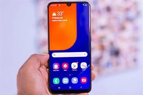 Galaxy A50s có tính năng mở khóa màn hình bằng công nghệ nhận diện khuôn mặt.