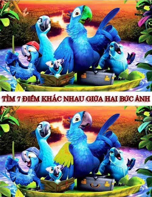 90% người không nhìn thấy 7 điểm khác nhau giữa hai bức ảnh này