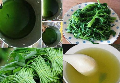 Dấu hiệu rau muống nhiễm hóa chất, chị em nên để ý