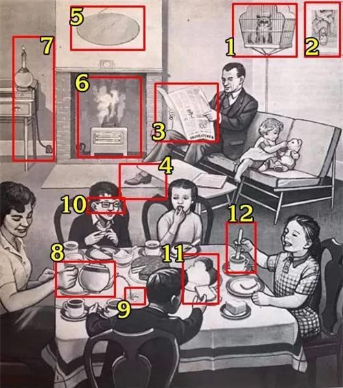 Tìm 12 điểm sai trong bức tranh hơn 50 tuổi này