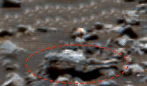 Nghi xác người ngoài hành tinh "tọa" trên sao Hỏa?