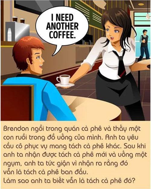 Tại sao chàng trai biết nữ nhân viên phục vụ đang lừa mình?