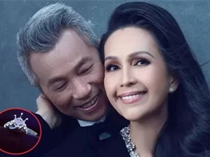 Kỷ niệm 25 năm ngày cưới, "nữ hoàng ảnh lịch" Diễm My được chồng tặng nhẫn kim cương 5 tỷ đồng