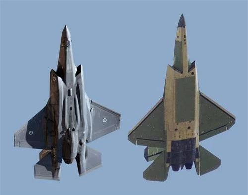 Tiêm kích F-35 (trái) và J-31 (phải). Ảnh: Business Insider.