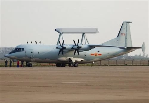 Máy bay chỉ huy cảnh báo sớm trên không KJ-200 của Không quân Trung Quốc. Ảnh: China Military.