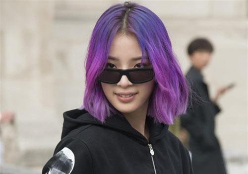 Những kiểu tóc màu tím con gái nên nhuộm ngay lập tức