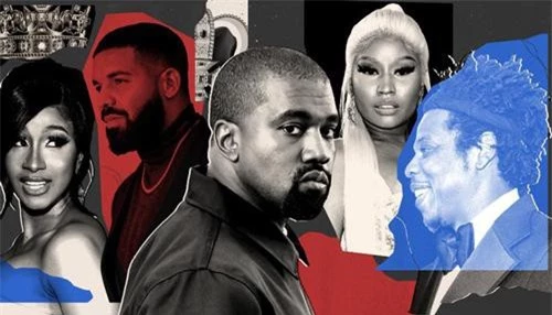 Dẫn đầu danh sách top 20 rapper "cá kiếm" nhất năm 2019 là Kanye West, tổng thu nhập của anh lên đến 150 triệu đô.