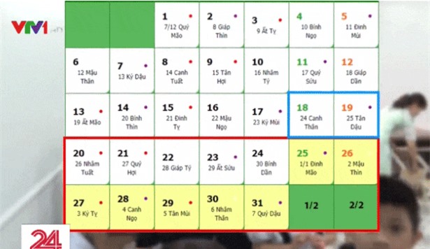 Học sinh TP.HCM được nghỉ Tết Nguyên đán 16 ngày