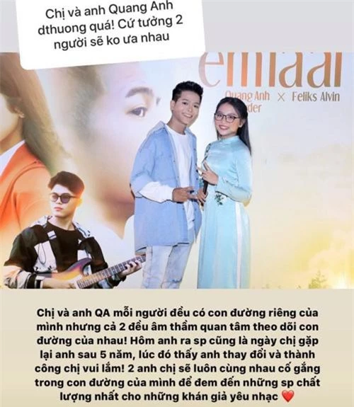 Phương Mỹ Chi thẳng thắn trả lời câu hỏi về mối quan hệ với Quang Anh sau 5 năm rời "The Voice Kids".