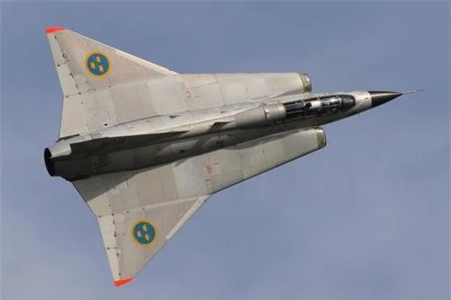 Tiêm kích Saab 35 Draken. Ảnh: Wikipedia.