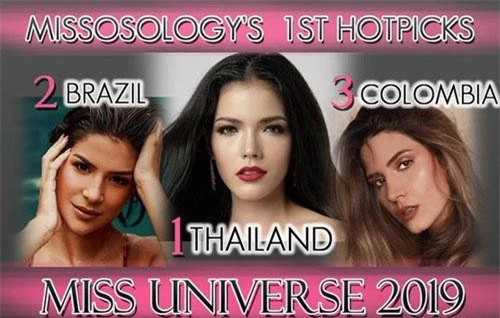 Top 3 ứng viên sáng giá tại Miss Universe 2019.