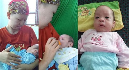 Sức khỏe của bé Bình An và người mẹ ung thư vú sau hai tháng ra viện thế nào?