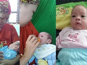 Sức khỏe của bé Bình An và người mẹ ung thư vú sau hai tháng ra viện thế nào?