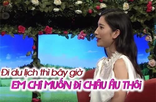 Lệ Thuỷ "nối gót" Thuỳ Dương, cũng muốn đi du lịch Châu Âu thôi.