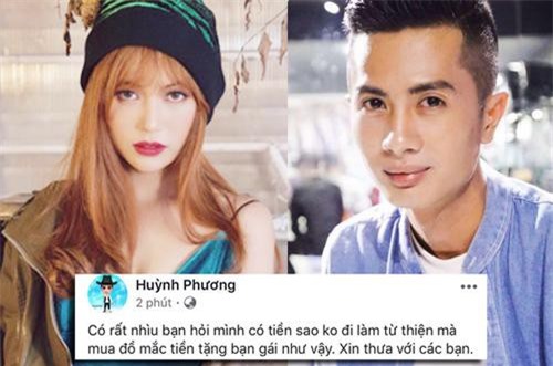 Bị nói vung tiền mua hàng hiệu tặng Sĩ Thanh, Huỳnh Phương đáp trả cực gắt: "Sống sao cho vừa lòng các bạn"