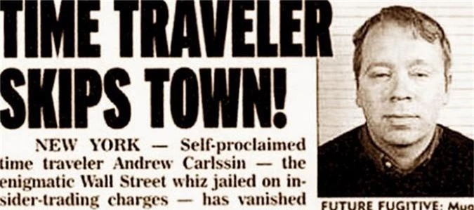 Bài báo đăng tin về Andrew Carlssin, người đến từ năm... 2256.