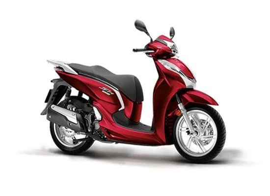 Honda SH 300i màu đỏ đen.