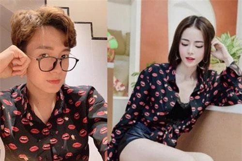 Ngô Kiến Huy đang vướng nghi vấn hẹn hò nữ ca sĩ Kim Thành. Tin đồn xuất phát từ việc cả hai mặc áo và chụp ảnh ở các bối cảnh giống nhau. Ảnh: Zing