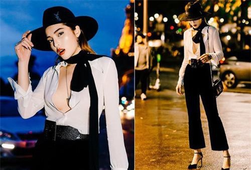 Thời trang phang thời tiết: Kỳ Duyên diện áo mỏng tang giữa trời 14 độ, khoe body "đốt mắt" khi dự show Saint Laurent