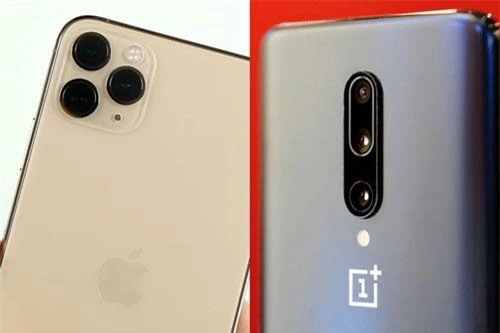 iPhone 11 Pro Max và OnePlus 7 Pro (phải). 