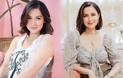 Marian Rivera trở nên trẻ trung và xinh đẹp lên nhiều sau khi thay đổi kiểu tóc quen thuộc. 