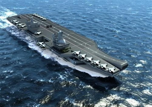 Tàu sân bay HMS Queen Elizabeth của Hải quân Hoàng gia Anh. Ảnh: Naval Today.