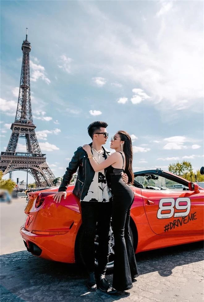 Nữ giảng viên sexy Âu Hà My cùng chồng tung bộ ảnh cưới bên siêu xe Ferrari dưới chân tháp Eiffel - Ảnh 6.