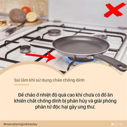 Sai lầm mẹ nào cũng mắc khi dùng chảo chống dính, cứ tiếp tục đảm bảo ung thư sẽ ghé thăm - Ảnh 2.