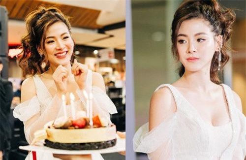 Mỹ nhân 'Chiếc lá bay' Baifern xinh như nữ thần trong tiệc sinh nhật sớm, body 'bốc lửa' hút mắt người nhìn