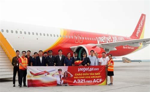 Vietjet khai thác tàu bay A321neo ACF 240 chỗ đầu tiên trên thế giới
