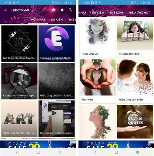 Ứng dụng tạo hiệu ứng tuyệt đẹp dành cho ảnh trên smartphone