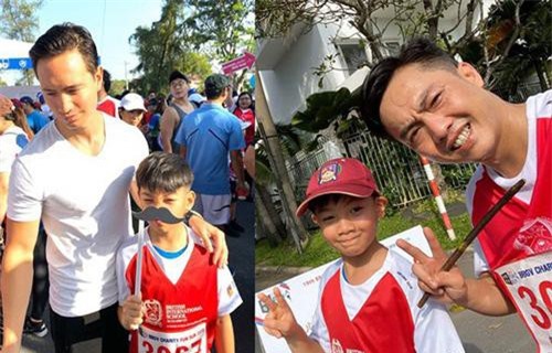 Cuộc chạm mặt công khai đầu tiên của Cường Đô La và Kim Lý khi cả hai cùng làm điều này cho bé Subeo