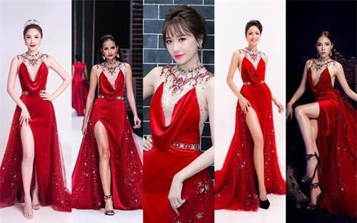 Những mỹ nhân đụng váy đẹp 'bất phân thắng bại': Trần Tiểu Vy, Chi Pu...