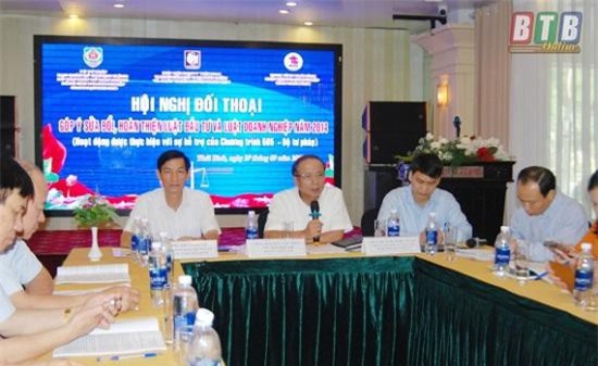 VINASME tổ chức Hội nghị đối thoại Góp ý xây dựng, hoàn thiện Luật Đầu tư và Luật doanh nghiệp (sửa đổi) tại Thái Bình