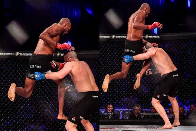 CLIP: 'Nọc độc' UFC lên gối cực mạnh khiến đối thủ ngã ngửa