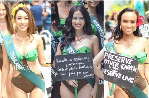 Đại diện Việt Nam diện bikini khoe body nổi bật, kéo đến dàn thí sinh Hoa hậu Trái đất 2019 đúng là 'hết hồn'