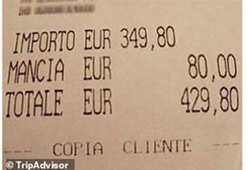 Du khách choáng váng khi phải trả 10 triệu cho 2 tô mì và phí phục vụ 2 triệu đồng