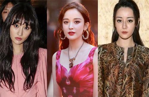 Dù là hình chưa qua chỉnh sửa nhưng Cổ Lực Na Trát vẫn dễ dàng lấn át hai 'đối thủ ngầm' Trịnh Sảng và Địch Lệ Nhiệt Ba