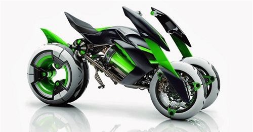 Kawasaki sắp trình làng Kawasaki J - siêu mô tô điện của tương lai