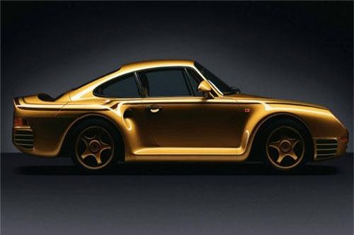 Ngắm siêu xe Porsche 959 dát vàng của hoàng tộc Qatar