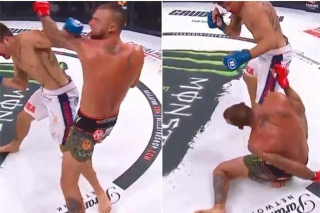 Võ sĩ Mỹ phản đòn siêu mạnh khiến đối thủ đổ gục ngay tại chỗ