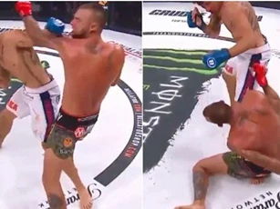 Võ sĩ Mỹ phản đòn siêu mạnh khiến đối thủ đổ gục ngay tại chỗ