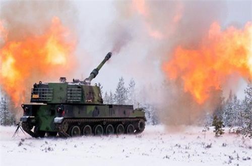 Các nước Baltic quây kín biên giới Nga bằng pháo tự hành tối tân