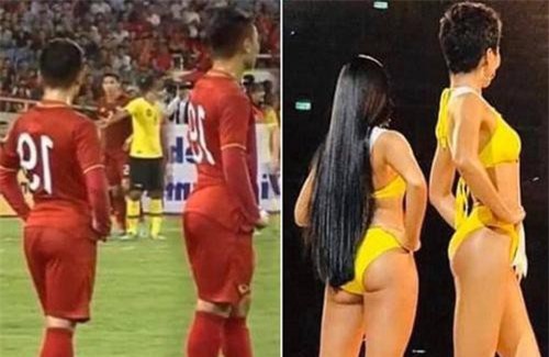 Dàn cầu thủ Việt Nam 'siêu vòng 3', đứng trên sân đấu mà được ví như H'Hen Niê thi Hoa hậu!