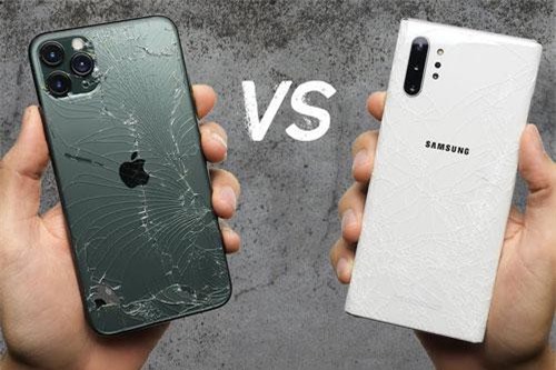 CLIP: Thả rơi iPhone 11 Pro Max và Samsung Galaxy Note 10 Plus