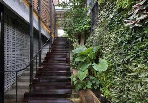 Ngôi nhà mộc đẹp mê hoặc nhờ nghệ thuật xếp gạch tuyệt tác