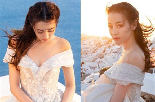 Chùm ảnh gây xao xuyến: Địch Lệ Nhiệt Ba đẹp nao lòng, e ấp khoe vòng một 'đốt mắt' khi diện váy cưới tại trời Tây