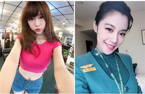 Cận cảnh nhan sắc xinh đẹp của 4 nữ tiếp viên hàng không bốc lửa nhất Đài Loan