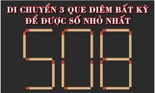 Thử tài suy luận với câu đố di chuyển que diêm